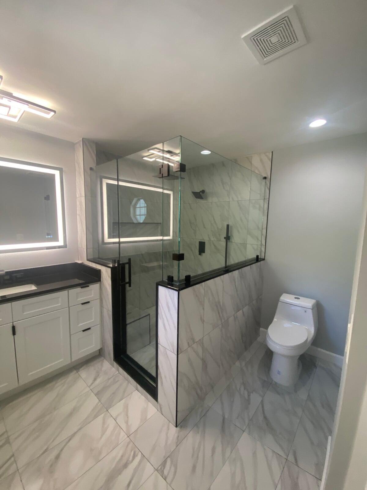 Bathroom remodel after